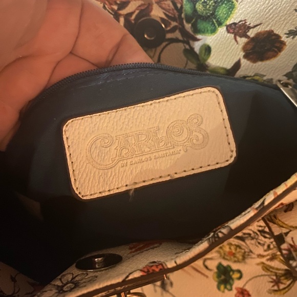 Handbag by designer CARLOS By Carlos
Santana Floral design - Picture 10 of 16